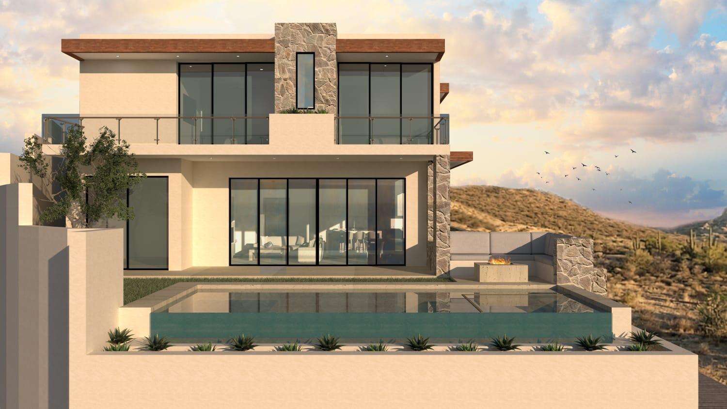 San Jose del Cabo El Tule-Inland:General Pre-construction residence in Rancho Los Tules, Los Cabos. Features 4 bedrooms, each with a full bathroom and walk-in closet, offering privacy and comfort. Enjoy ocean for sale