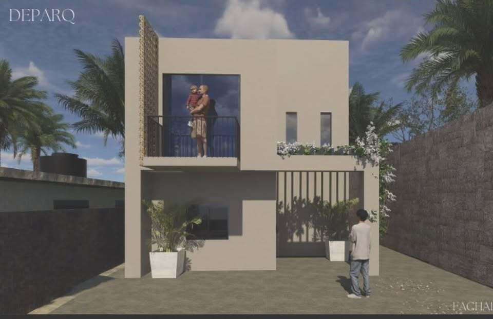 San Jose del Cabo Sjd N,W Of 1:General Excellent opportunity in one of San Jose del Cabo's fastest-growing areas. This new home offers spacious living areas and future expansion potential. Features 2 large bedrooms, each with a full bathroom, balcony, spot lighting, ceramic finishes, and closet space. The open-concept layout includes living room, dining area, kitchen space with breakfast bar, guest half bath, and utility room. Prepared for comfort with A/C installations throughout, space for a 1,400-liter water tank, and the option to add a third bedroom with full bath. The rooftop is structurally ready for a future roof garden. Outside, enjoy a large front yard, garden areas, service corridor, and parking for 2 vehicles. Pre-construction opportunity with estimated delivery in 9 months. for sale