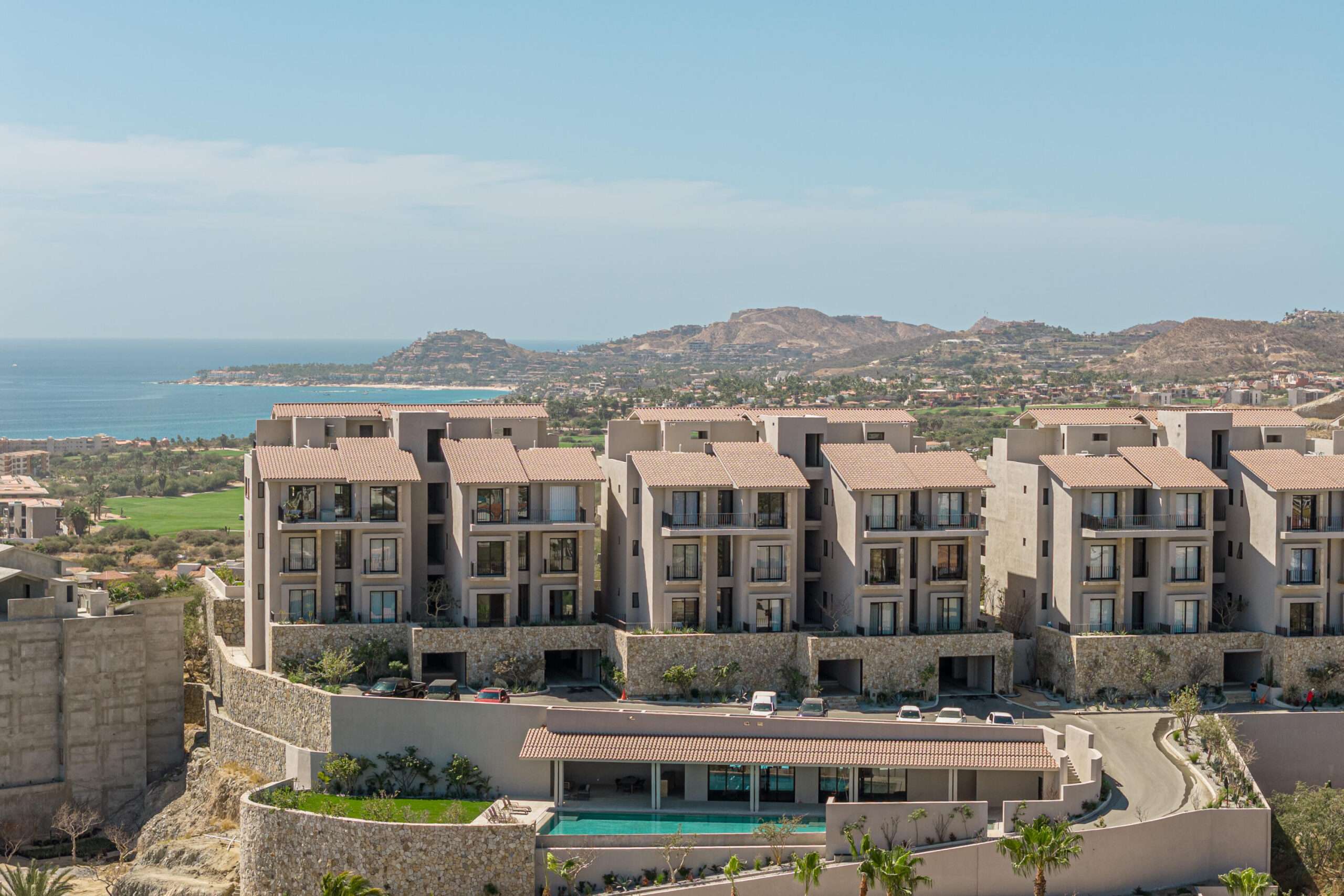 San Jose del Cabo Costarena Costarena is a thoughtfully crafted community in San José del Cabo, Mexico, where contemporary design meets the natural beauty of the Baja Peninsula. Located within the gates of Club Campestre San José, these low-density neighborhoods offer a secure and private retreat. This exclusive lower-level condo boasts unobstructed for sale