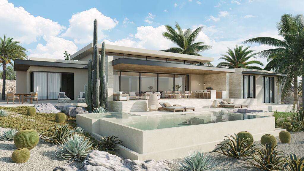 San Jose del Cabo Finisterra PRIME LOCATION on the Vidanta Golf Course on popular FINISTERRA ST. Close to everything San Jose has to offer. Walk to shopping, restaurants, the beach & the historic art district. This 3BD/3.5BA property has all the bedrooms on the first level & the living areas on the main floor. Travertine floors, tumbled marble in BA. Great fenced yard with 2 car Garage. Large back yard with plenty of space to ADD A SWIMMING POOL. Great opportunity to MAKE THIS YOUR HOME. A BONUS ROOM off the kitchen is perfect for an office with a door to the exterior or a gym or a media room. Another space on the 3rd floor with custom cabinetry to maximize storage. This community is one of San Joses most sought after, a nice neighborhood with decades of foreign ownership. No HOA DUES! Book appt. in advance to for sale