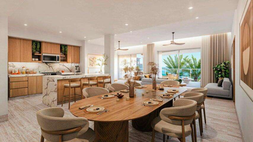 San Jose del Cabo Tortuga Bay Discover move-in-ready beachfront luxury at Tortuga Bay in San Jose del Cabo's coveted hotel zone. Owners are already living onsite, and 60-day closings are available for immediate enjoyment or rental income potential. This secure gated community offers resort-style amenities including pools, Jacuzzi spas, swim jets, fitness center, pickleball courts overlooking the sea, BBQ areas, and direct beach access just minutes from downtown San Jose and the airport. Unit 3613 is a spectacular two-level 3BR/4BA penthouse with over 3,500 sq.ft. of indoor/outdoor living, panoramic ocean for sale