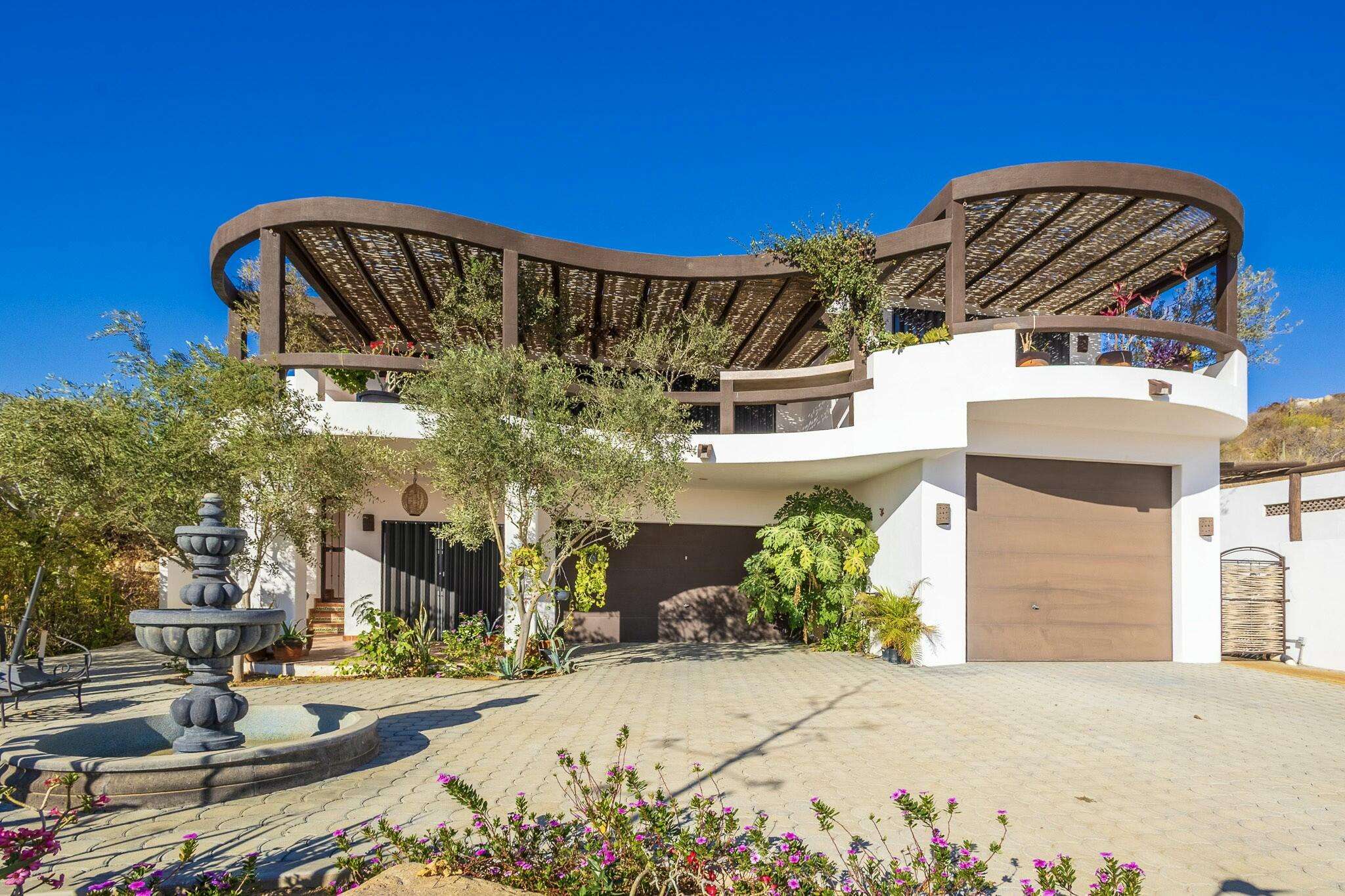 San Jose del Cabo Laguna Hills Welcome to Casa Colibri, a charming 2-bedroom, 2-bathroom home located in the serene neighborhood of Laguna Hills. This unique property offers a one-bedroom, one-bath suite upstairs complete with a kitchen, living room, and spacious patio, plus a private one-bedroom, one-bath suite downstairs ideal for guests.Enjoy panoramic for sale