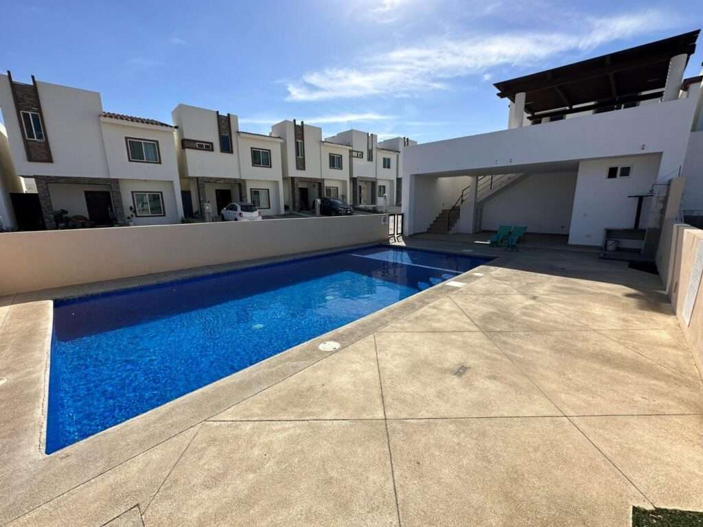 San Jose del Cabo Monte Real Turnkey Investment Opportunity in Monter Real, Welcome to Monterreal, a beautifully maintained gated community offering comfort, security, and exceptional value. This fully furnished and equipped two-story home features 3 spacious bedrooms, 2.5 bathrooms, mini-split air conditioning. The open-concept living and dining areas flow seamlessly into a well-appointed kitchen, while the generously sized bedrooms provide comfort and privacy for family and guests. The primary suite includes a walk-in closet and en-suite bathroom. enjoy access to a beautiful swimming pool, common recreational areas, and a peaceful neighborhood atmosphere. – Monte Real Blvd.La Providencia, San Jose del Cabo, BS